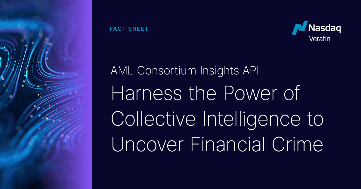 AML Consortium Insight – API